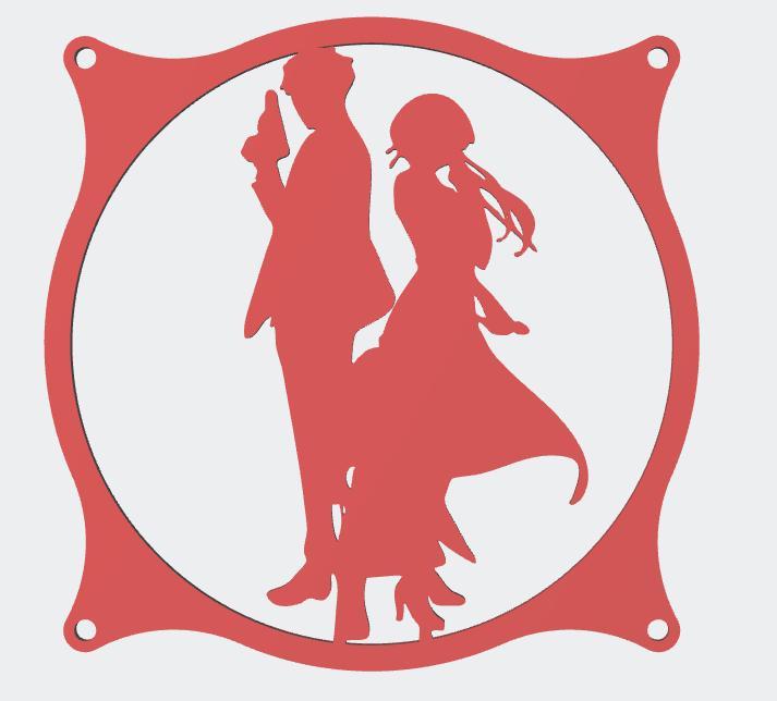 Forger Family Spy x Family  3rd Pose 120mm Fan Cover