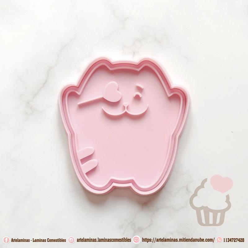 Cat Heart Cookie Cutter