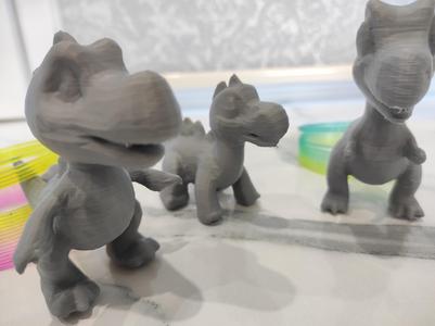 Funny dinosaur brothers