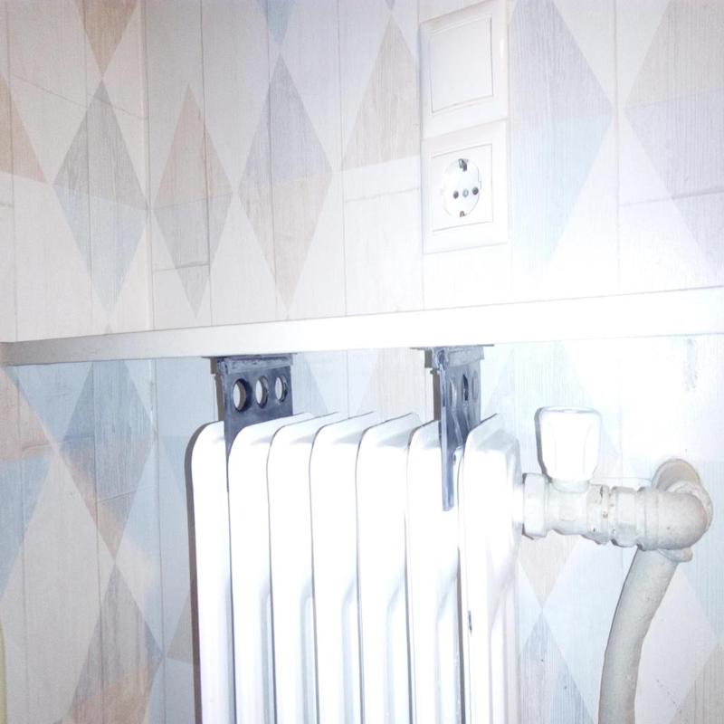 cast iron radiator shelf holder