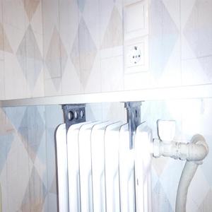 cast iron radiator shelf holder