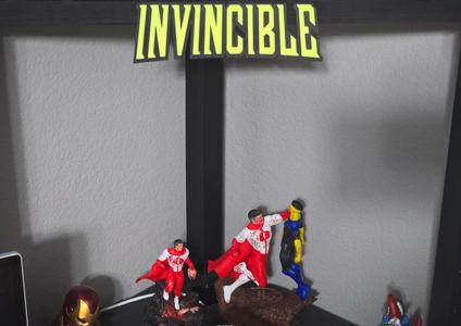 Invincible logo with separated letters