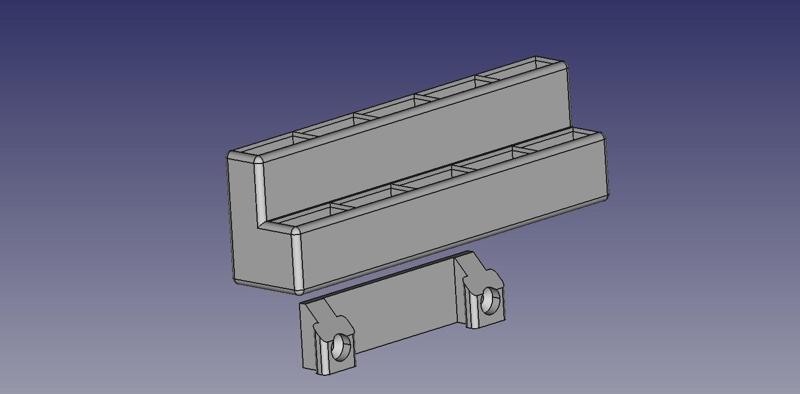 Grinding stones holder with wall mount (print-in-place)