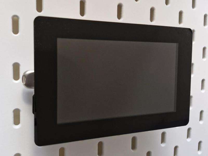 Raspberry Pi Touch Display 2 (5-inch) IKEA Skadis Mount [Landscape]