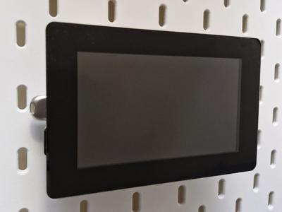 Raspberry Pi Touch Display 2 (5-inch) IKEA Skadis Mount [Landscape]
