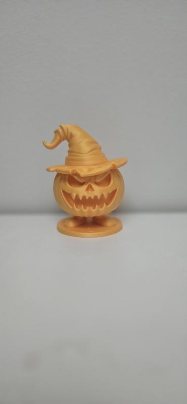 Halloween Pumpkin with Witch Hat