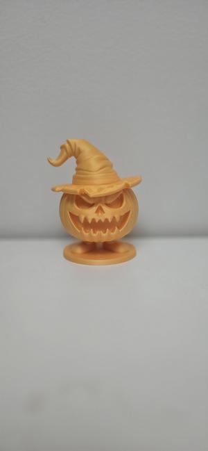 Halloween Pumpkin with Witch Hat