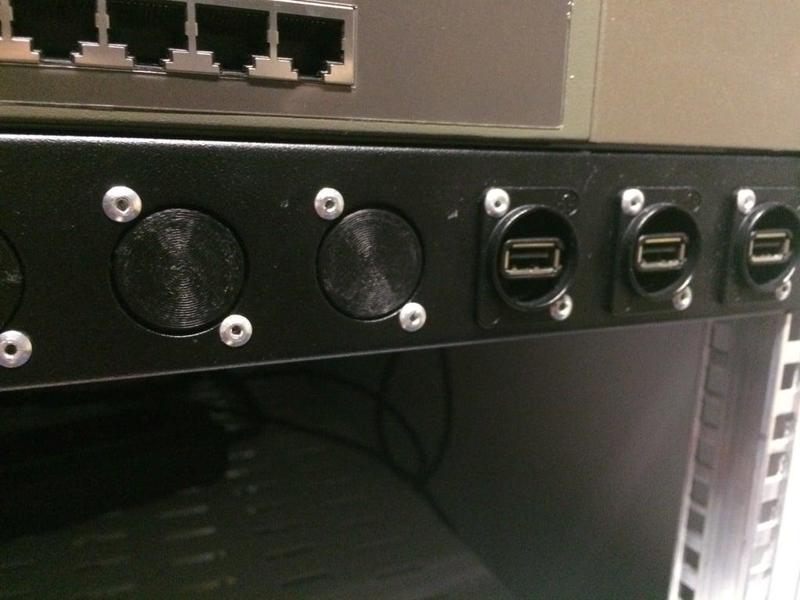 XLR Neutrik D series blanking plate - blind cover