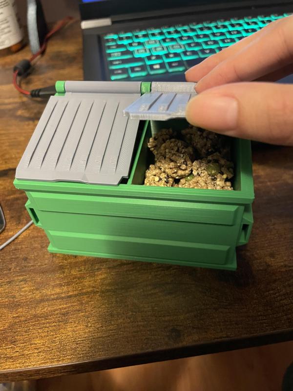 Desktop Dumpster with Divider