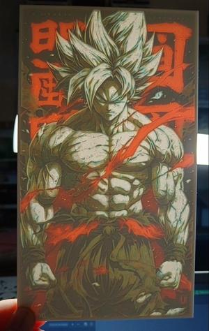 Color Lithophane Goku