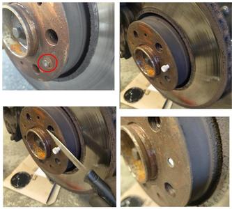 Volvo S60/v70 Brake disc locator bolt replacement