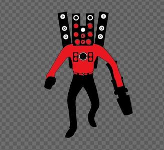 Titan Speakerman Skibidi Toilet keychain