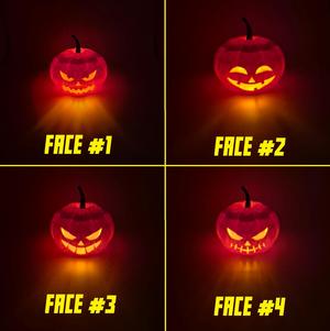 Halloween Pumpkin LED Tealight Holder