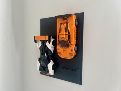 Wall Mount: LEGO Mclaren Solus Gt & Mclaren F1 LM (76918)