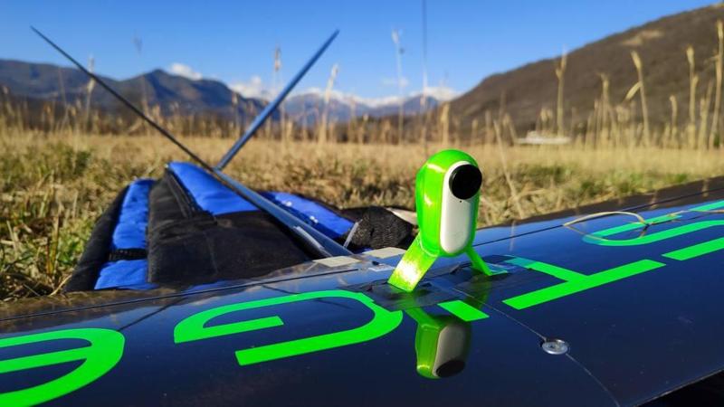 Ista360 GO2 aerodynamic camera mount for rc glider