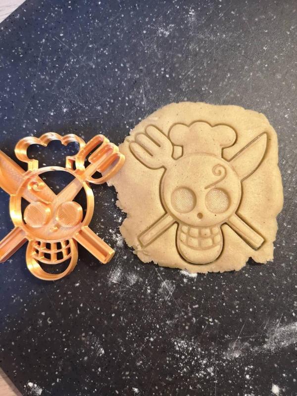 Sanji one-piece flag cookie cutter