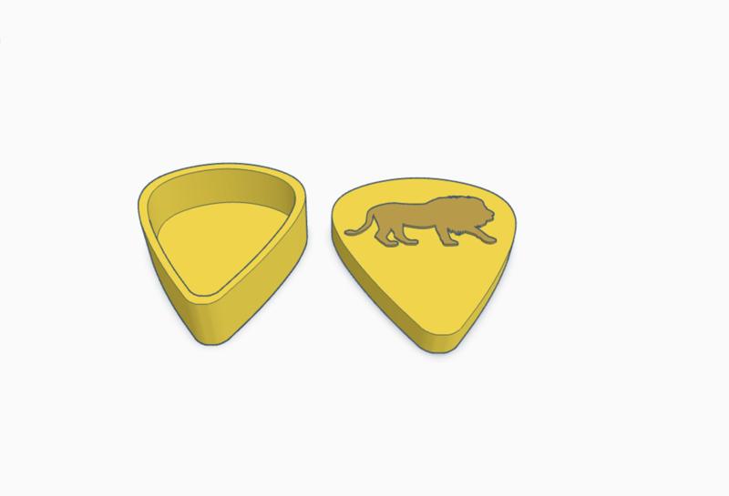 Lion Guitar Pick Holder
