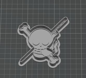 One Piece Smoker flag Pirate Cookie Cutter