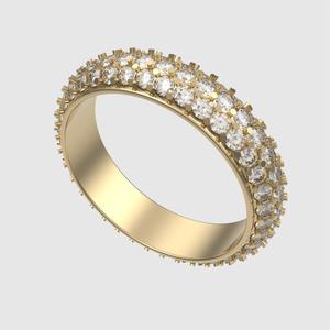 Radiant Triple Row Band 3D print