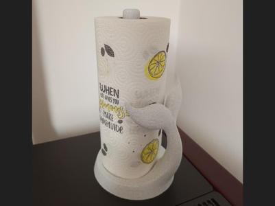 Kitchen Roll Holder with Whale Fin Zewa Roll