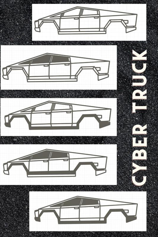 Tesla Cyber Truck Wall Art
