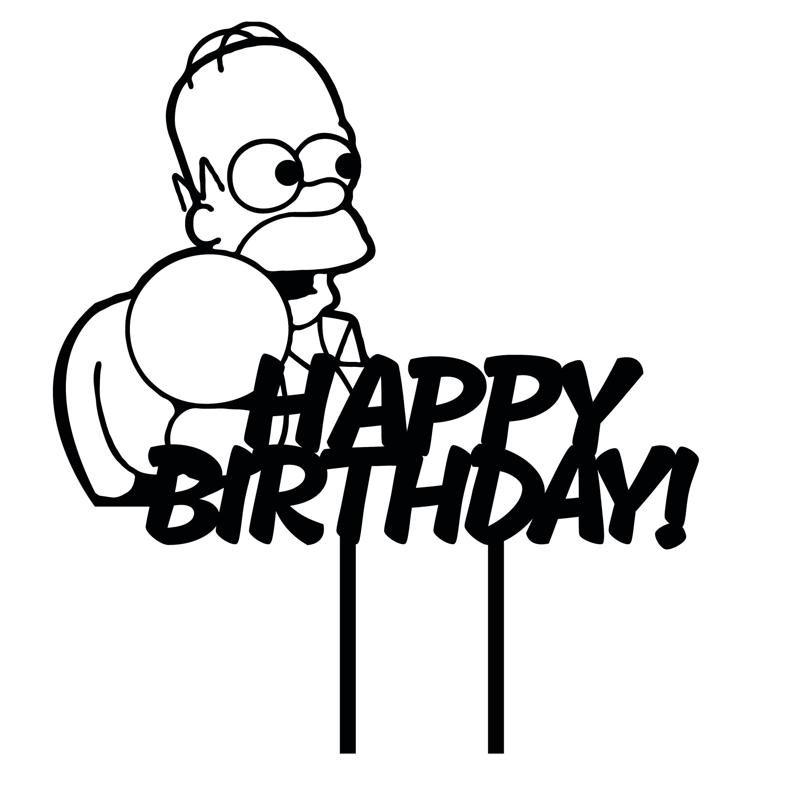 HOMER SIMPSONS CAKE TOPPER
