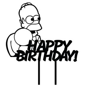 HOMER SIMPSONS CAKE TOPPER