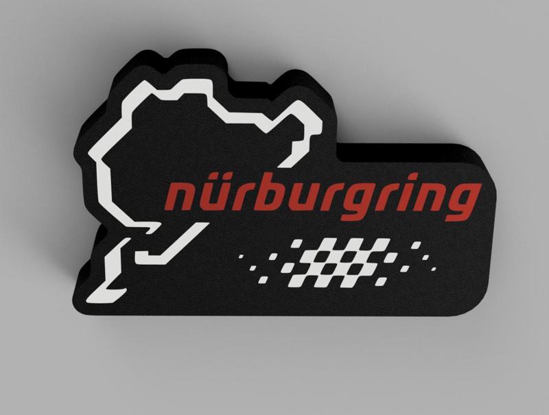 CIRCUIT NURBURGRING LIGHT BOX, LED LAMP