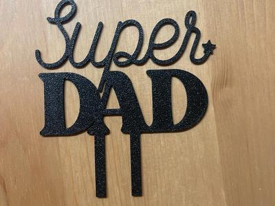Super Dad Cake Topper