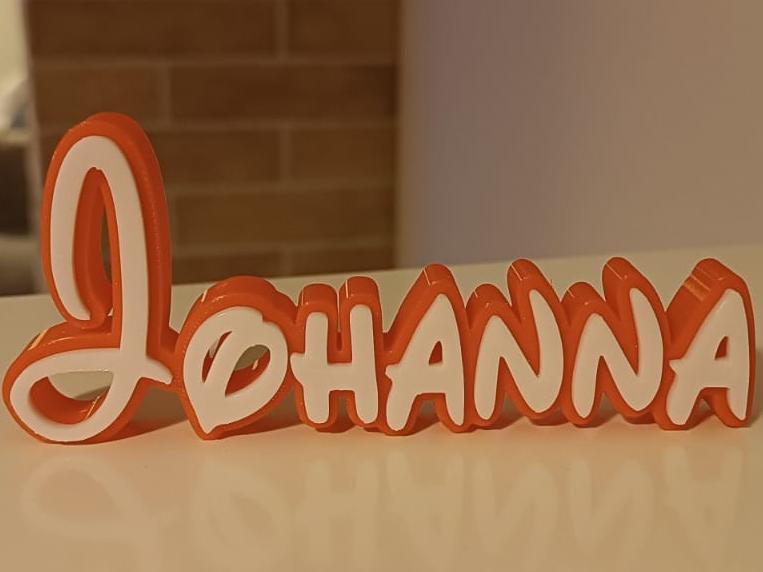 Johanna Disney Name Sign Decorate Room child Birth