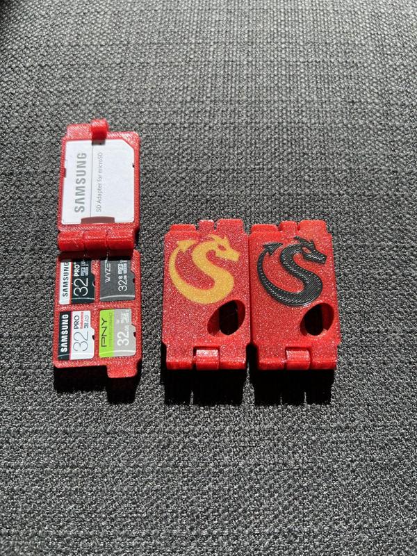 Customizable SD Card Wallet - 4 Micro SD Cards + 1 Regular Size (or adapter)