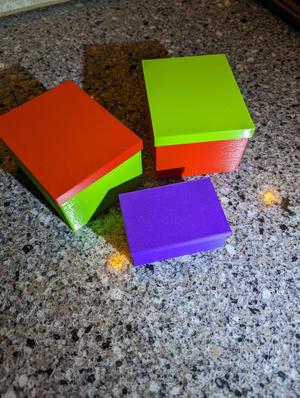 Two Simple Boxes with Lids - gift box - parts box
