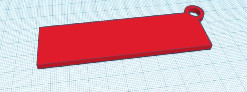 blank keyring plate