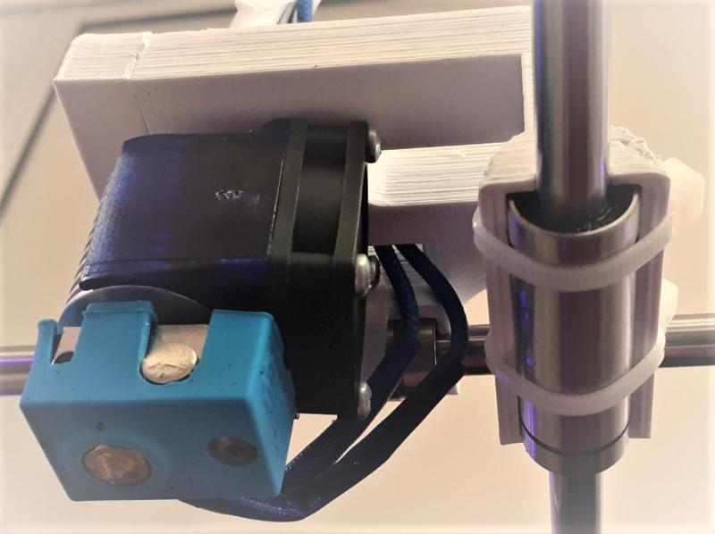 Single E3D V6 extruder car for Airwolf HD2x 3d printer