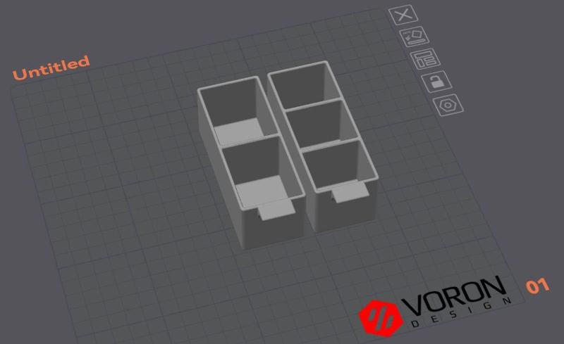 Modular Small Parts Split Drawers