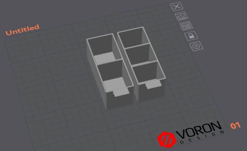 Modular Small Parts Split Drawers