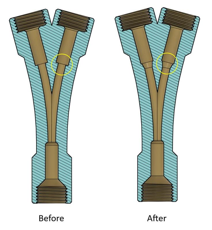 Improved Y-Splitter for the Bambu X1 Carbon AMS