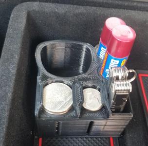 Tesla Model 3 Middle-Console Tray / Charge Adapter & Coin Holder