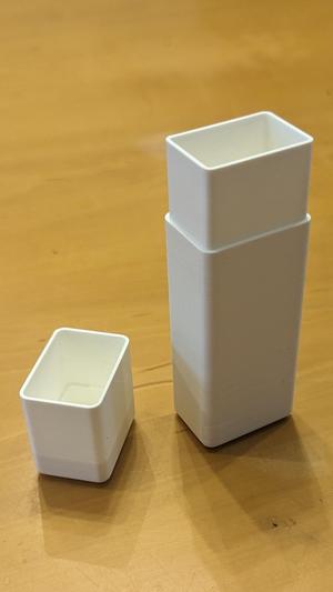 Dextro Energy EDC case, with rounded corners.