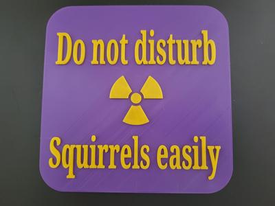 Squirrel sign
