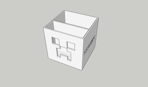 Minecraft creeper pen pot