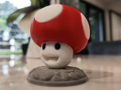 Toad Head with Base (Mario)