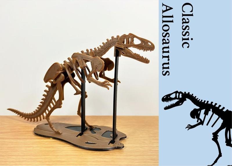 [3Dino Puzzle] Classic Style Allosaurus