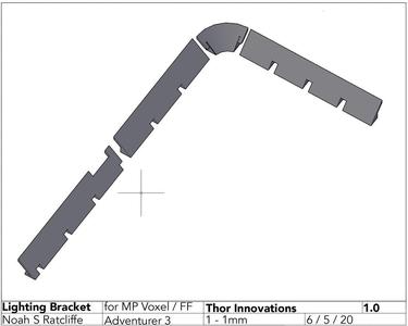 Voxel / Adventurer3 Lighting Bracket
