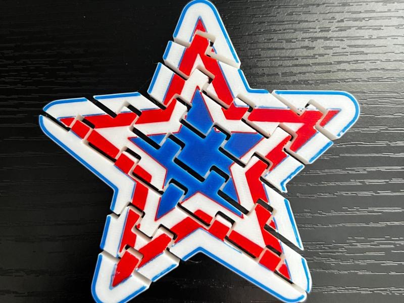 Patriotic Flexi Star