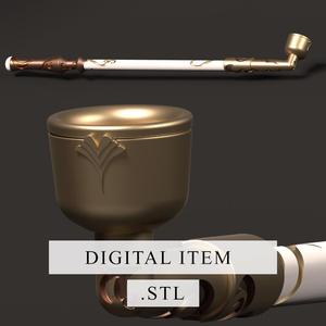 GENSHIN IMPACT - Ningguang PIPE [ 3D FILE .STL ]