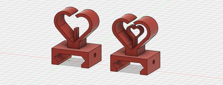 Heart Shape Iron Sight for Picatinny Rail 