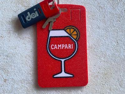 Pizza Holder/Badge Holder/Ticket Holder Campari