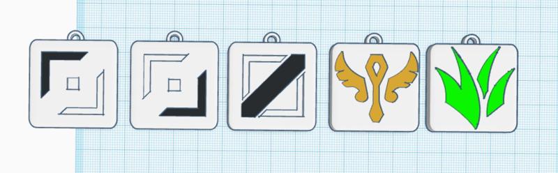 5 position key rings lol