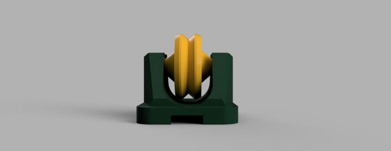 Filament Spool holder Jun 2023 / no bearings no screws needed / smooth, low friction